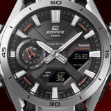 Casio Edifice Black Stainless Steel Strap Men's Watch ECB-2300DC-1ADF