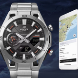 Casio Edifice Black Stainless Steel Strap Men's Watch ECB-2300DC-1ADF