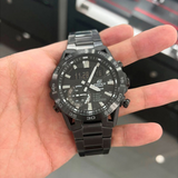Casio Edifice Black Dial Stainless Steel Strap Men Watch ECB-40BK-1ADF
