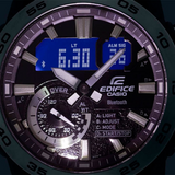 Casio Edifice Black Dial Stainless Steel Strap Men Watch ECB-40BK-1ADF