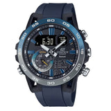 Casio Edifice Blue Resin Strap Men Watch ECB-40NP-1ADF