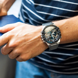 Casio Edifice Chronograph Silver Stainless Steel Strap Men Watch ECB-950DB-1ADF