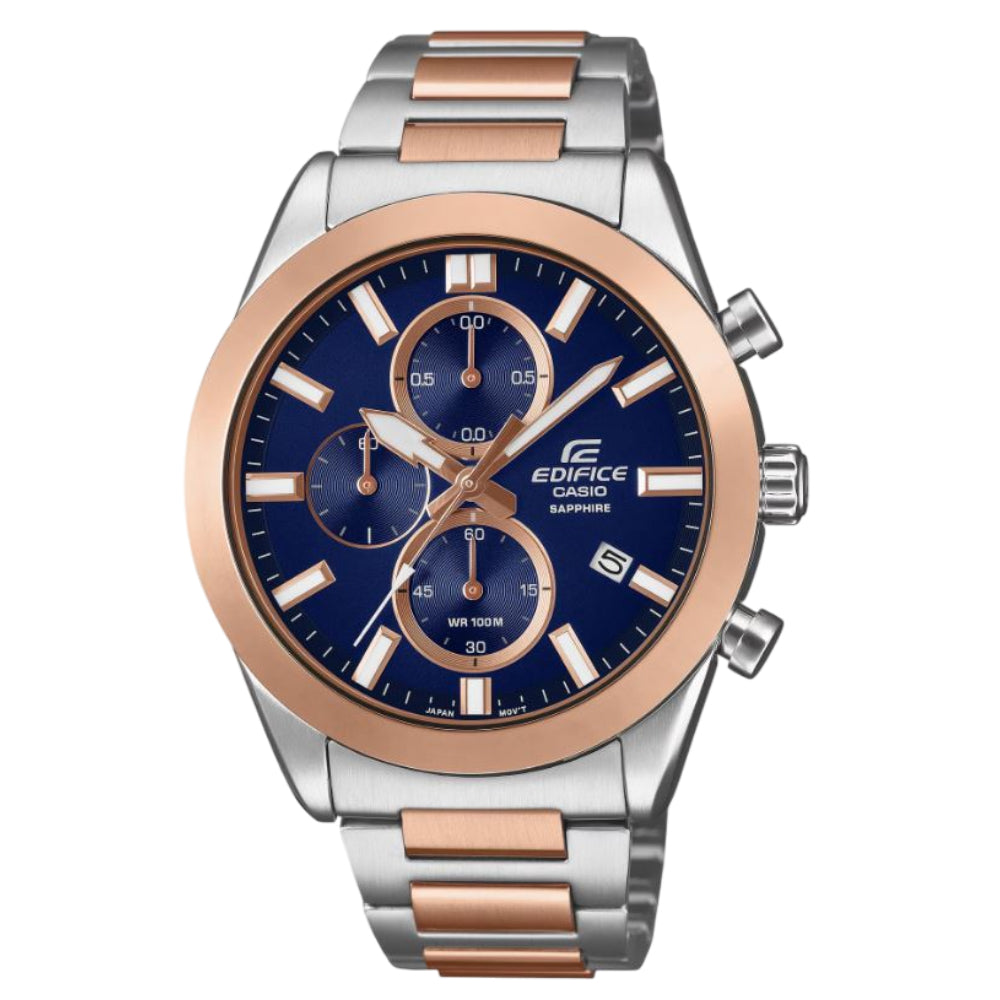 Casio Edifice Two-Tone Stainless Steel Strap Men Watch EFB-710SG Series