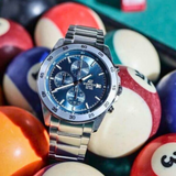 Casio Edifice Chronograph Silver Stainless Steel Strap Men Watch EFR-526D-2AVUDF