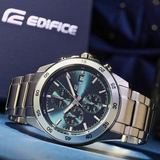 Casio Edifice Chronograph Silver Stainless Steel Strap Men Watch EFR-526D-2AVUDF