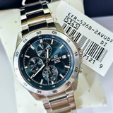 Casio Edifice Chronograph Silver Stainless Steel Strap Men Watch EFR-526D-2AVUDF