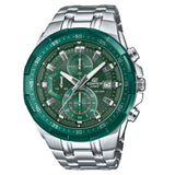 Casio Edifice Green Dial Stainless Steel Strap Men Watch EFR-539DE-3AVUDF