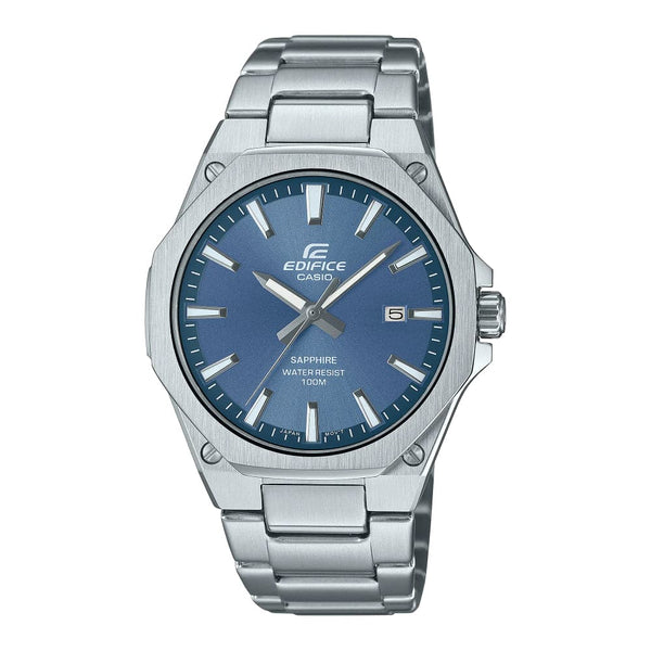 Casio Edifice Blue Dial Silver Stainless Steel Strap Men Watch EFR-S108D-2AVUDF
