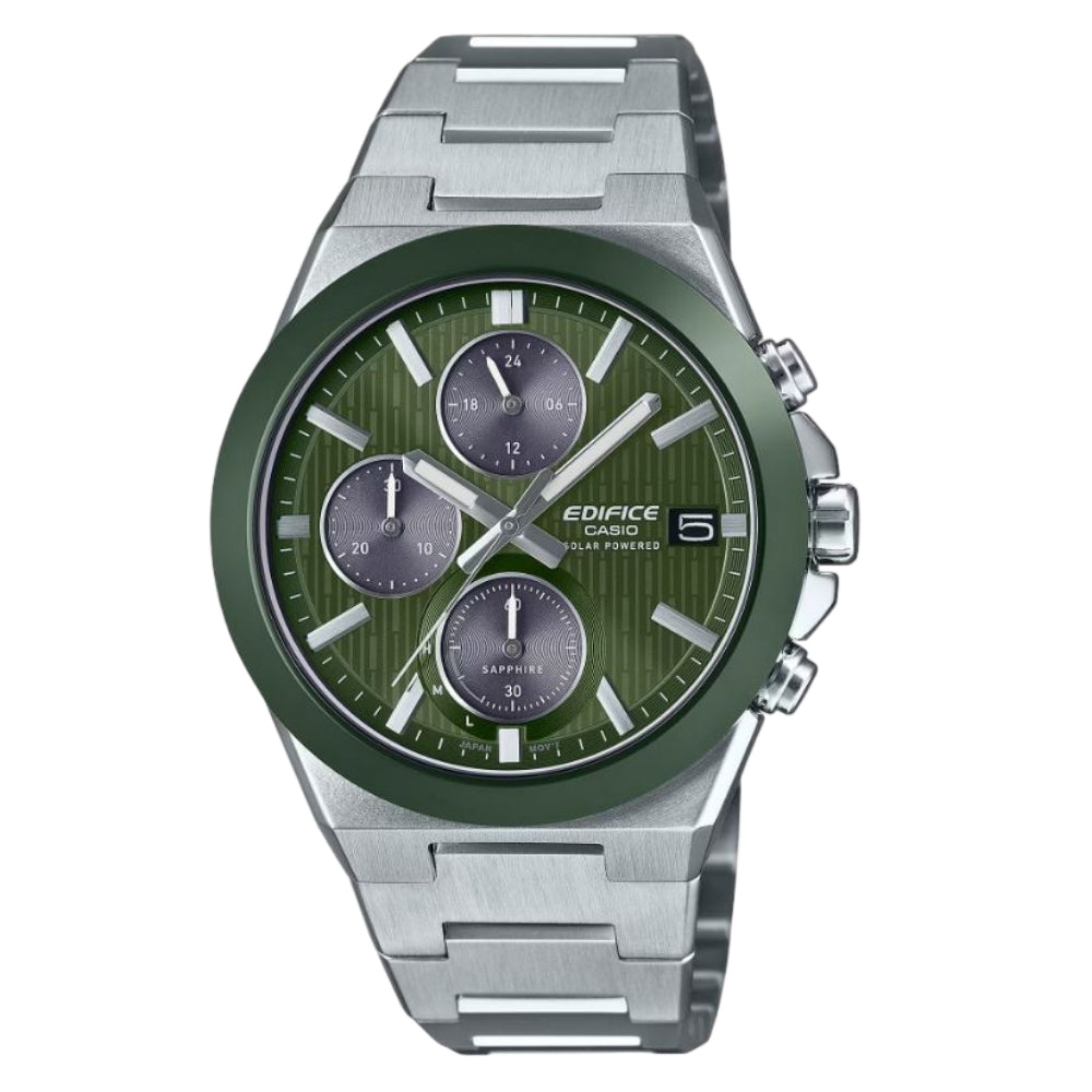 Casio Edifice Solar Powered Stainless Steel Strap Men Watch EFS-S650D Series