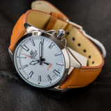 Casio Edifice Brown Leather Men's Watch EFV-100L-7AVUDF-P