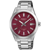 Casio Edifice Red Dial Stainless Steel Strap Men's Watch EFV-160D-4AVDF