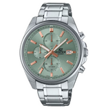 Casio Edifice Silver Stainless Steel Strap Men Watch EFV-610DE with P Series