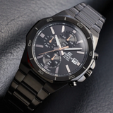 Casio Edifice Chronograph Black Stainless Steel Watch EFV-640DC-1AVUDF
