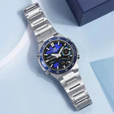 Casio Edifice Blue Dial Silver Stainless Steel Strap Men Watch EFV-C110D-2AVDF-P