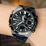 Casio Edifice Black Dial Stainless Steel Strap Men Watch EFV-C110DC-1ADF-P