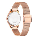 Citizen Eco-Drive Rose Gold Milanese Strap Women Watch EM0508-80X