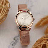 Citizen Eco-Drive Rose Gold Milanese Strap Women Watch EM0508-80X