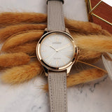 Citizen Eco-Drive Brown Leather Strap Women Watch EM0509-10A