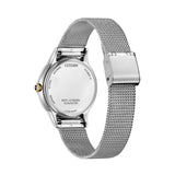 Citizen Eco-Drive Silver Dial Milanese Strap Women Watch EM0814-83A