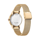 Citizen Eco-Drive Gold Stainless Steel Strap Women Watch EM0818-82X