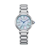 Citizen Eco-Drive Blue Dial Silver Stainless Steel Strap Women Watch EM1060-87N