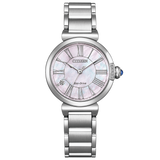 Citizen L Round Stainless Steel Strap Women Watch EM1060-87Y
