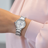 Citizen Eco-Drive Silver Stainless Steel Strap Women's Watch EM1070-83A