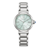 Citizen L Green Dial Stainless Steel Strap Women's Watch EM1070-83L