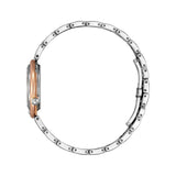 Citizen Eco-Drive Pink Dial Silver Stainless Steel Strap Women Watch EM1114-80Y