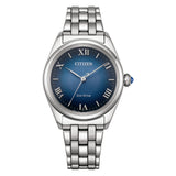 Citizen L Blue Dial Stainless Steel Strap Women Watch EM1140-80L