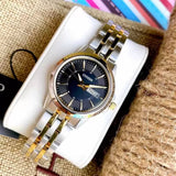 Citizen Black Dial Two-Tone Stainless Steel Strap Women Watch EQ0608-55E