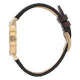 Citizen Quartz Mother of Pearl Dial Brown Leather Strap Women’s Watch EQ9063-04D