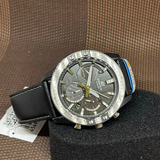 Casio Edifice Chronograph Black Dial Leather Strap Men Watch EQS-930TL-1AVUDF
