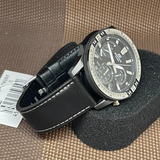 Casio Edifice Chronograph Black Dial Leather Strap Men Watch EQS-930TL-1AVUDF