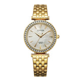 Citizen Quartz Silver Dial Gold Stainless Steel Strap Women Watch ER0212-50Y