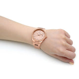 Fossil Scarlette Rose Gold Stainless Steel Strap Women Watch ES5258