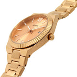 Fossil Scarlette Rose Gold Stainless Steel Strap Women Watch ES5258