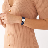 Fossil Harwell Blue Leather Strap Women Watch ES5266