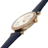 Fossil Carlie Navy Blue Leather Strap Women Watch ES5295