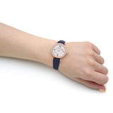Fossil Carlie Navy Blue Leather Strap Women Watch ES5295