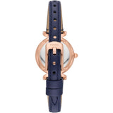 Fossil Carlie Navy Blue Leather Strap Women Watch ES5295