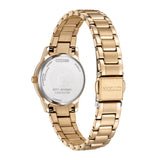 Citizen Eco-Drive Gold Stainless Steel Strap Women's Watch EW2313-93A