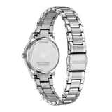 Citizen Eco-Drive Black Dial Silver Stainless Steel Strap Women's Watch EW2318-90E (27.5mm)