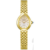 Citizen L Eco-Drive Gold Stainless Steel Strap Women's Watch EX1552-59A
