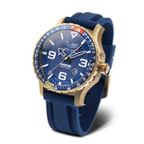 Vostok Europe Expedition North Pole Polar Sun Automatic Blue Dial & Silicone Strap Men's Watch YN55-597B730-BUSL