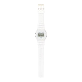 Casio General Vintage Digital White Resin Strap Unisex Watch F-91WB-7ADF