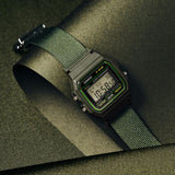 Casio General Digital Cloth Band (Made with recycled PET) Men's Watch F-91WF Series