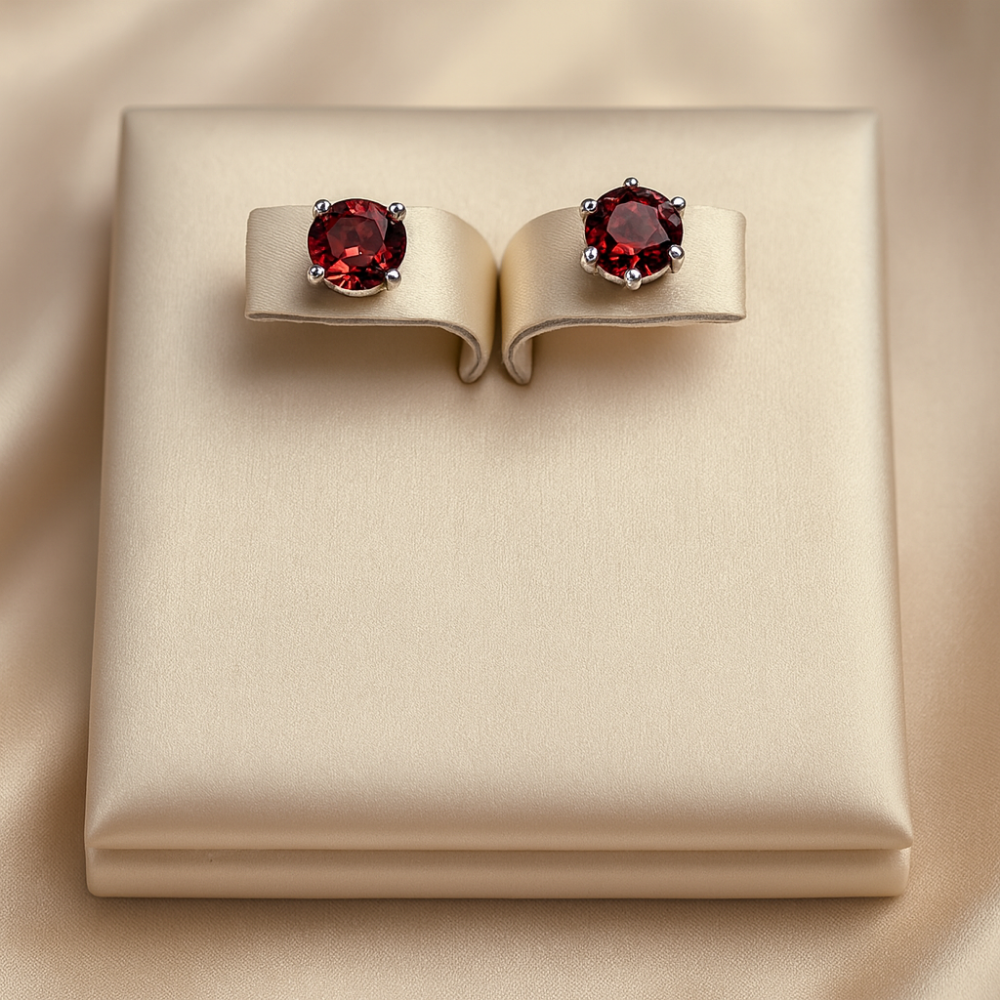 AG Collective Jewelry – Crimson Solstice Studs (Earrings)