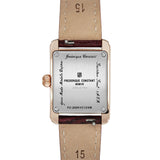Frederique Constant Carrée Burgundy Leather Strap Women's Watch FC-200MC14