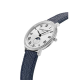 Frederique Constant Geneve Moon Phase Leather Strap Men Watch FC-206RS3S6